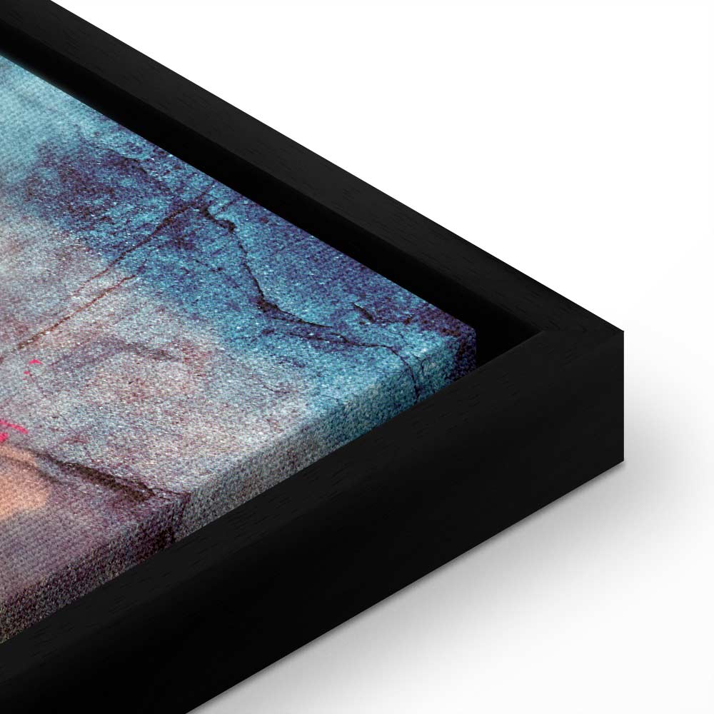 Abstract Colourful World Map Canvas Print