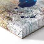 Abstract Colourful World Map Canvas Print