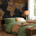 Stylish World Map Wall Mural