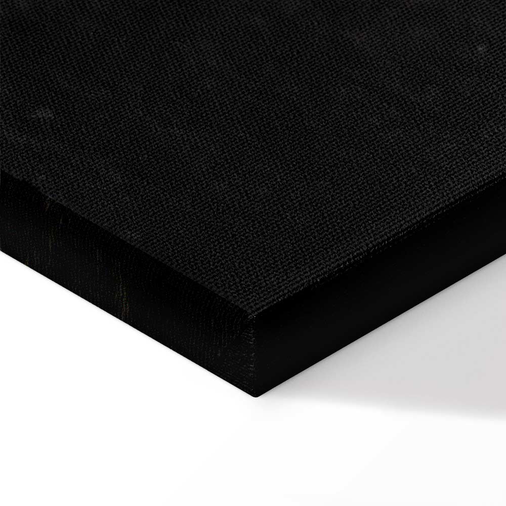 Black Textured World Map Canvas Print