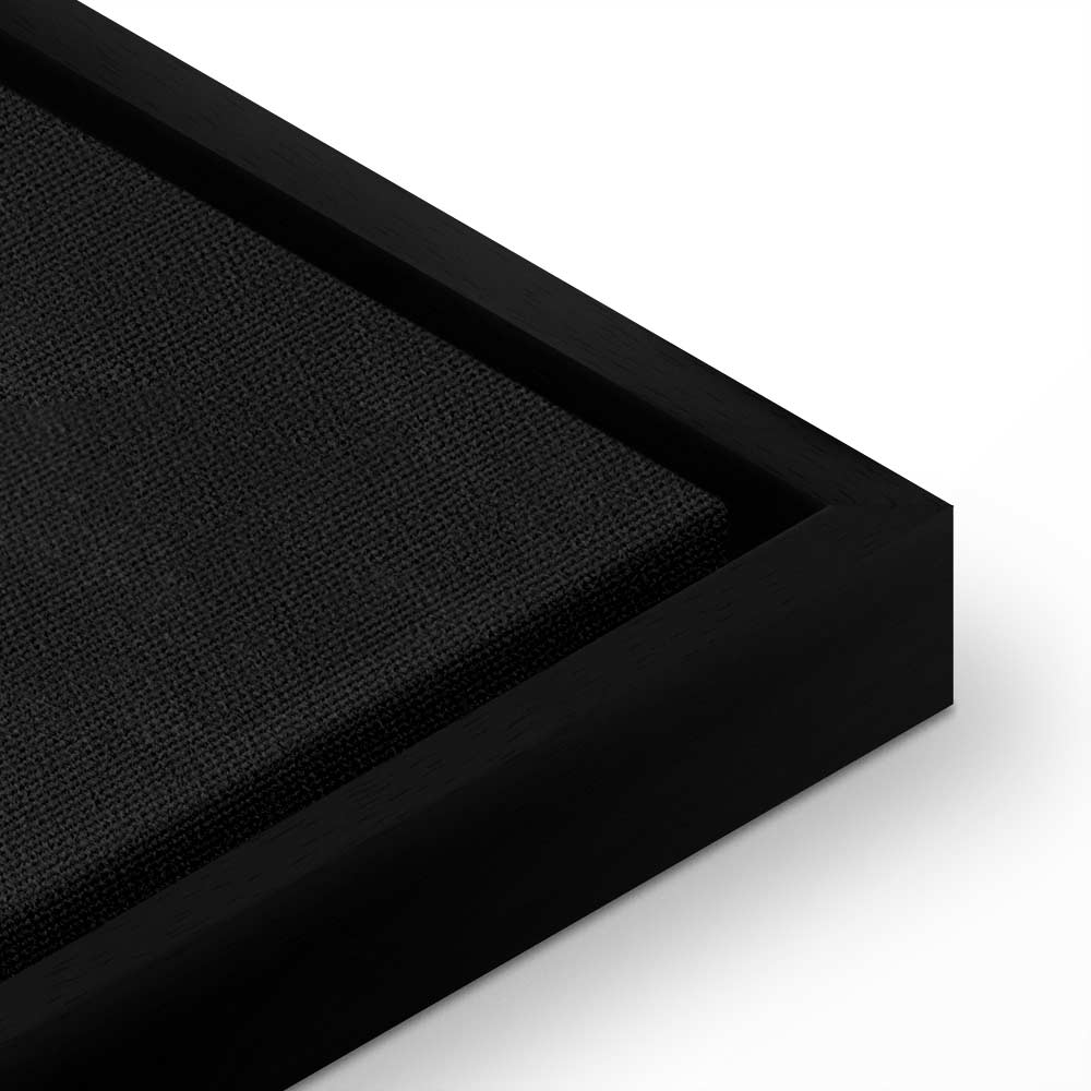 Black Textured World Map Canvas Print