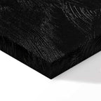 Black Textured World Map Canvas Print