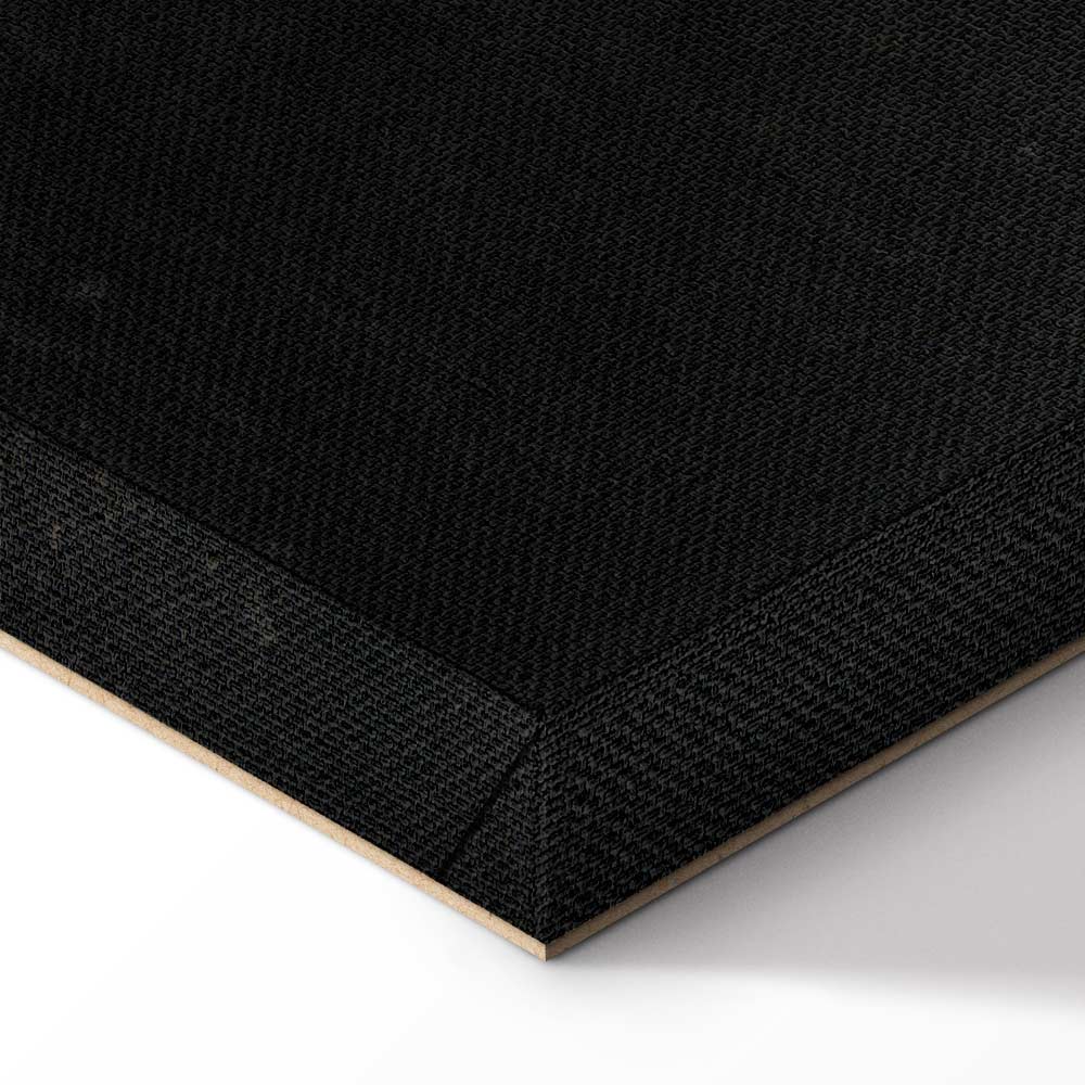 Black Textured World Map Canvas Print