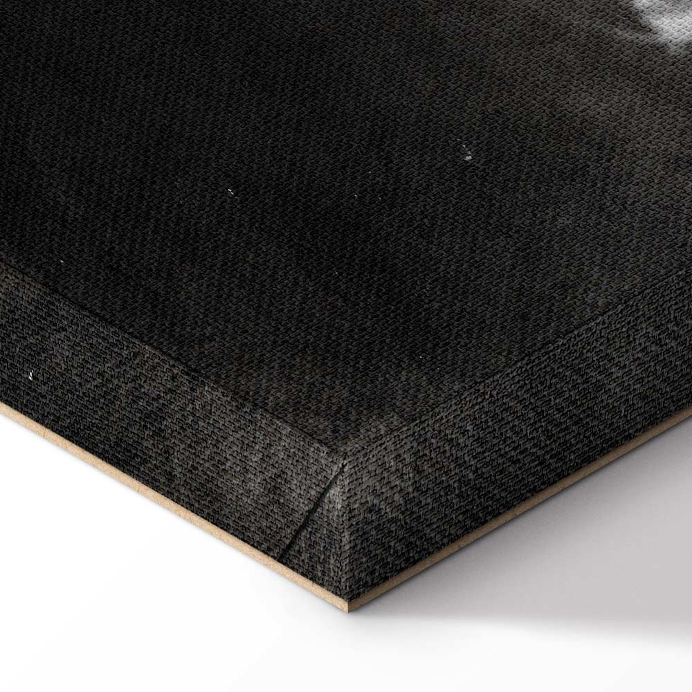 Dark World Map 5-Part Wide Canvas Print