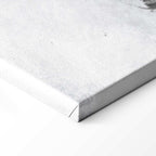 Concrete World Map Grey Canvas Print