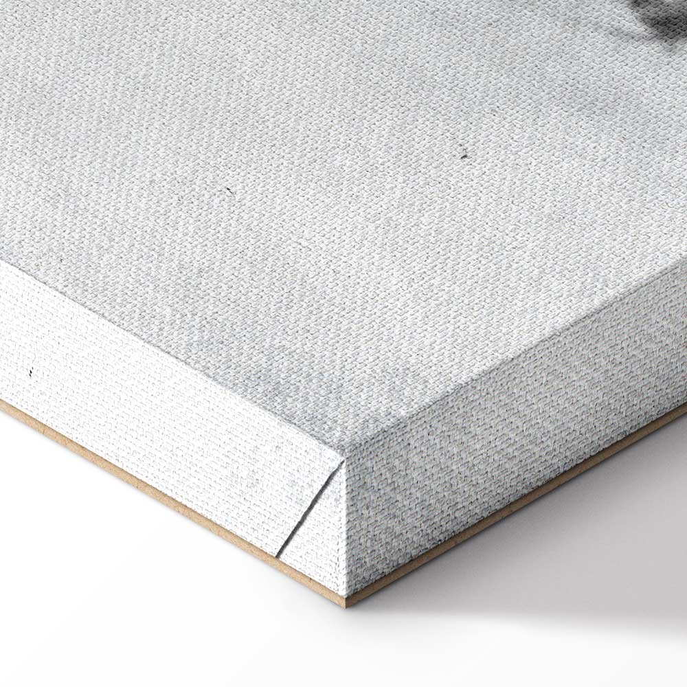 Concrete World Map Grey Canvas Print