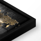 Abstract Continents Map Texture Canvas Print