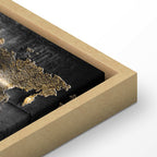 Abstract Continents Map Texture Canvas Print