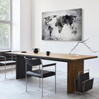 Painted Planet World Map Canvas Print