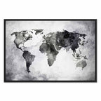 Painted Planet World Map Canvas Print