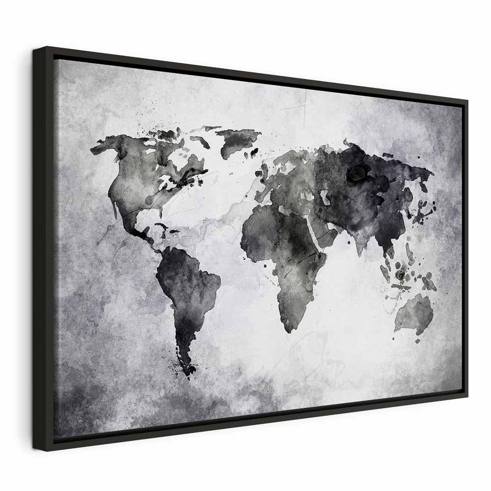 Painted Planet World Map Canvas Print