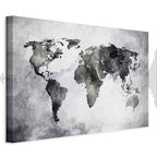 Painted Planet World Map Canvas Print