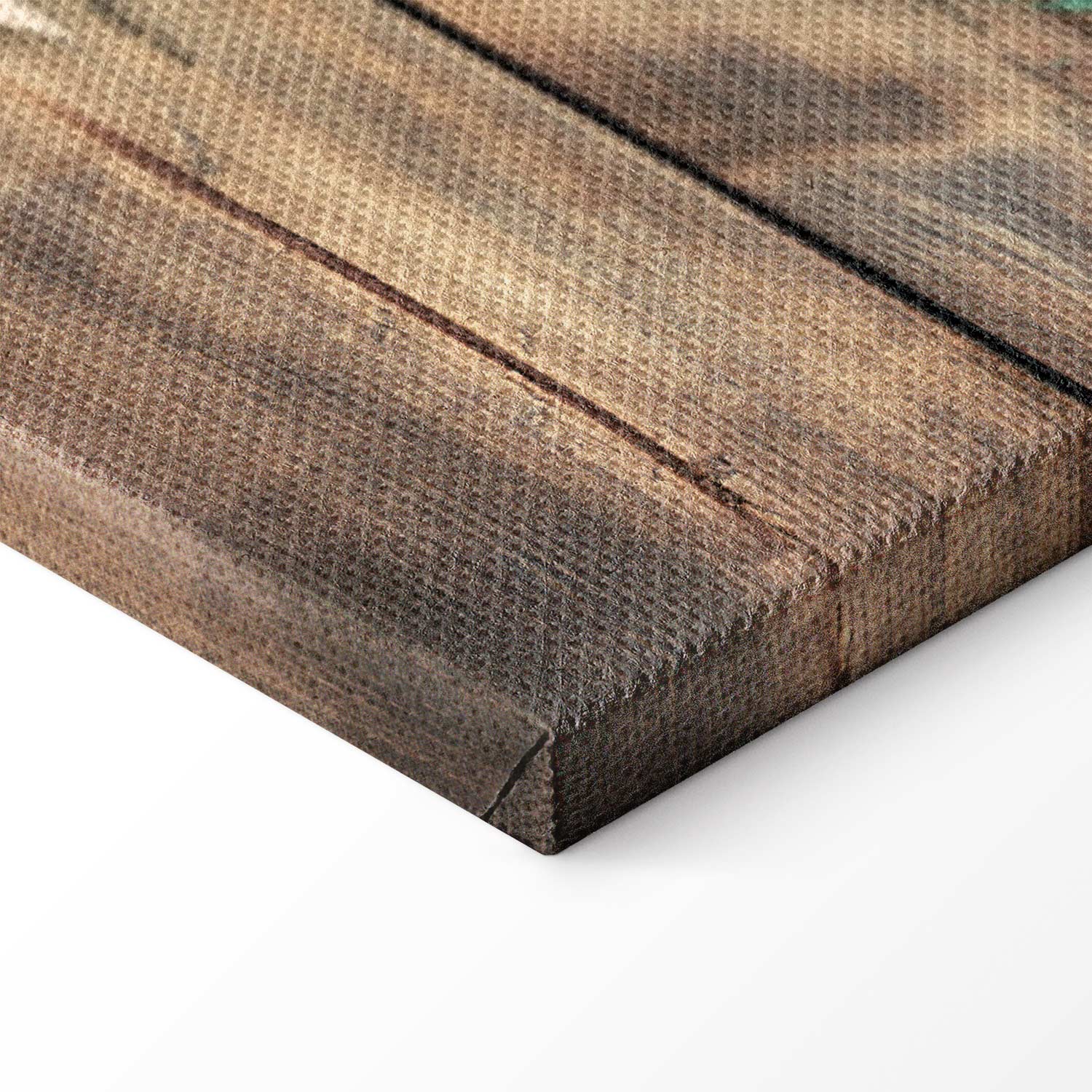 Colourful Continents World Map Canvas Print