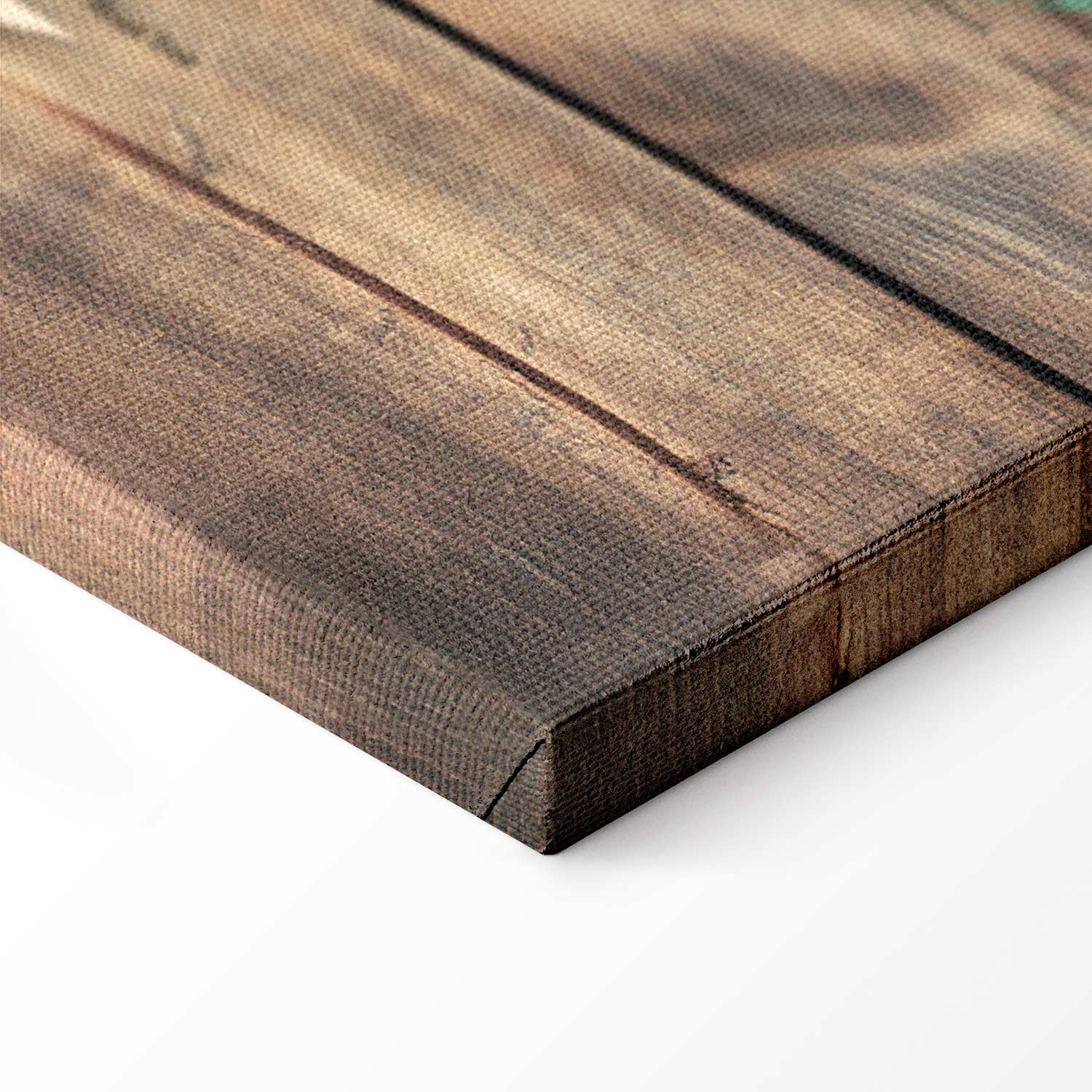 Colourful Continents World Map Canvas Print