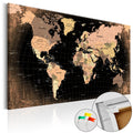 Planet Earth World Map Decorative Pinboard