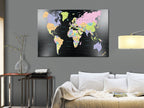 Human's Kingdom World Map Decorative Pinboard