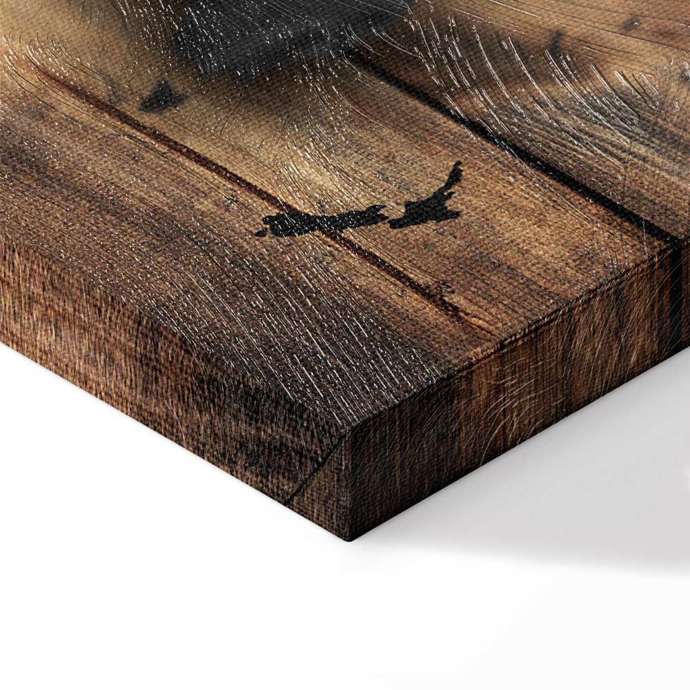 Silver World Map Canvas Print