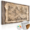 Retro World Map Decorative Pinboard
