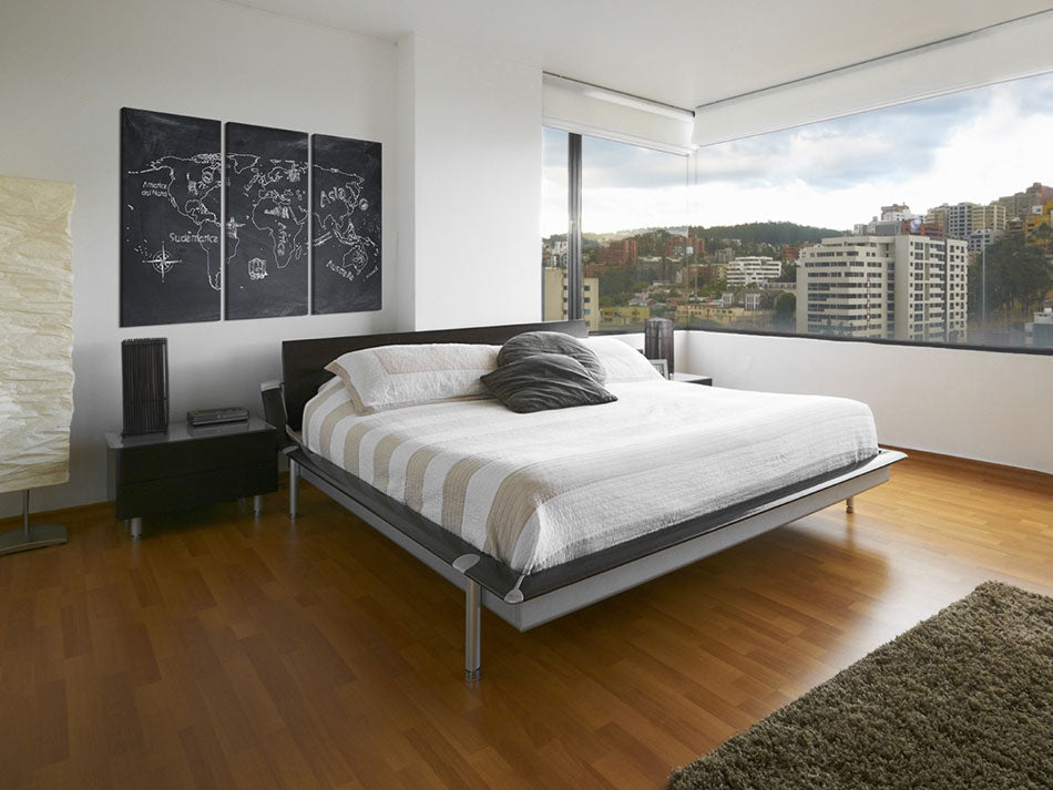 Geography World Map Educational Decorative Pinboard