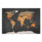 Antique World Map Canvas Print