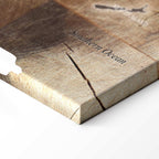 Wooden Mosaic World Map Canvas Print