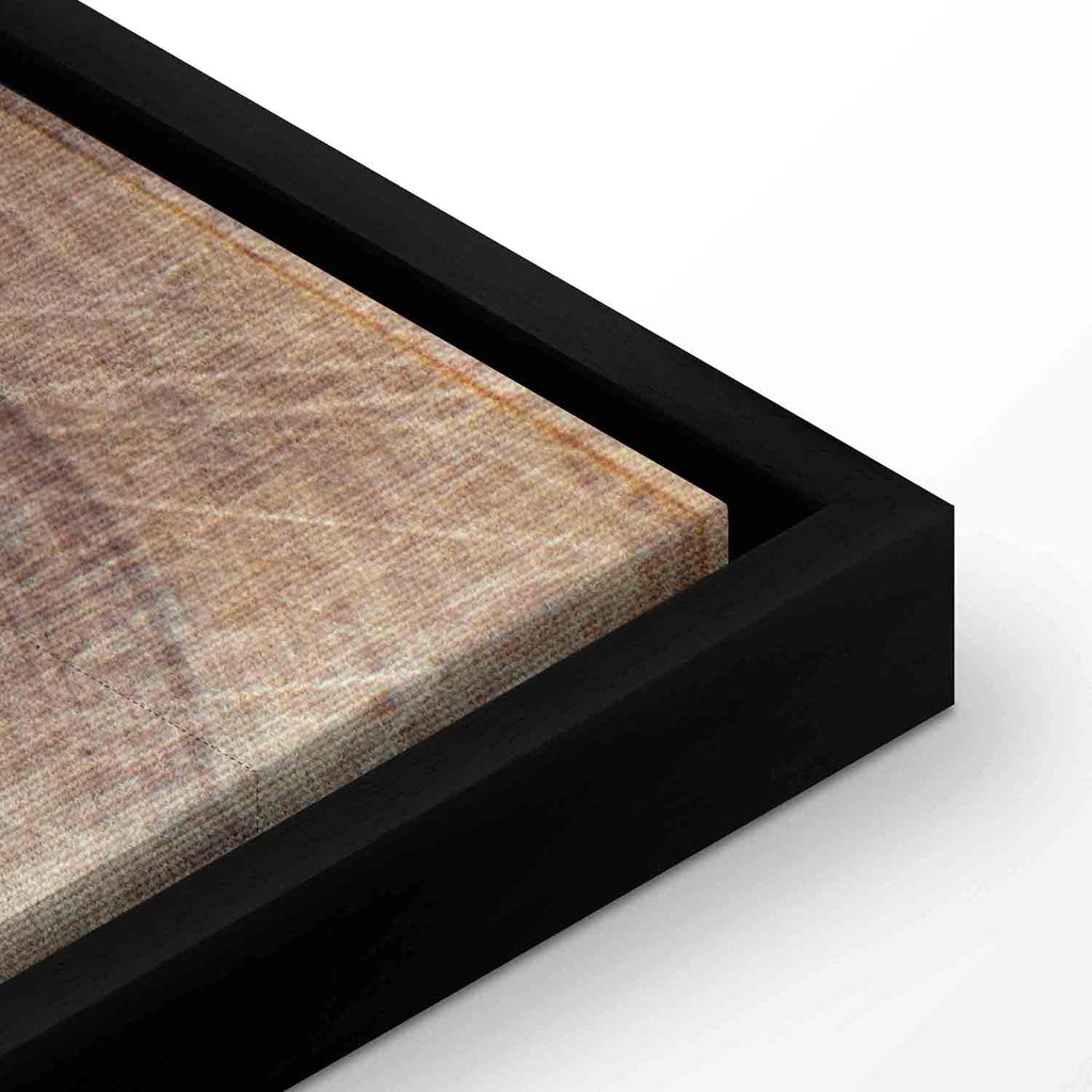 Wooden Mosaic World Map Canvas Print