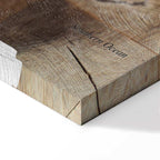 Wooden Mosaic World Map Canvas Print