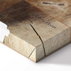 Wooden Mosaic World Map Canvas Print