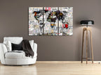 Graffiti World Map Modern Decorative Pinboard