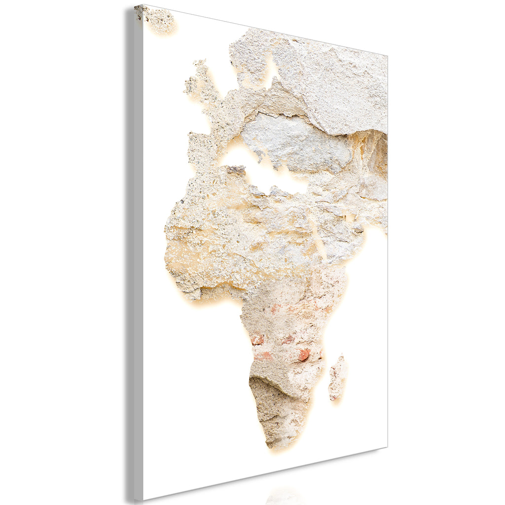 Canvas Print - Hot Continent Abstract Vertical (1 Part)
