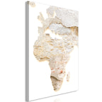 Canvas Print - Hot Continent Abstract Vertical (1 Part)
