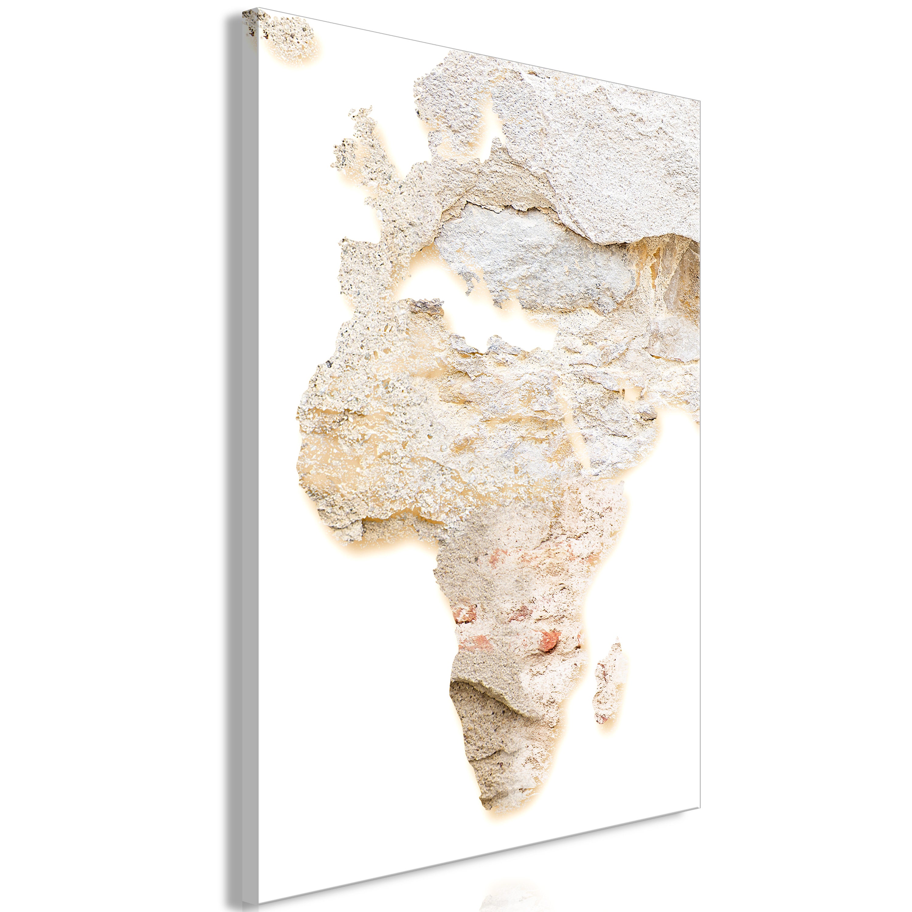 Canvas Print - Hot Continent Abstract Vertical (1 Part)