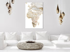 Canvas Print - Hot Continent Abstract Vertical (1 Part)