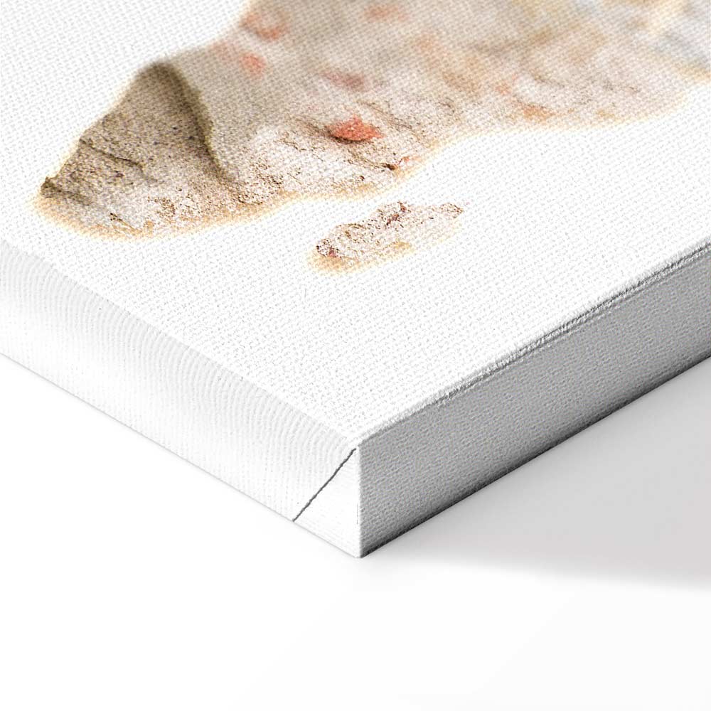 Abstract Africa Map Textured Vertical Canvas Print