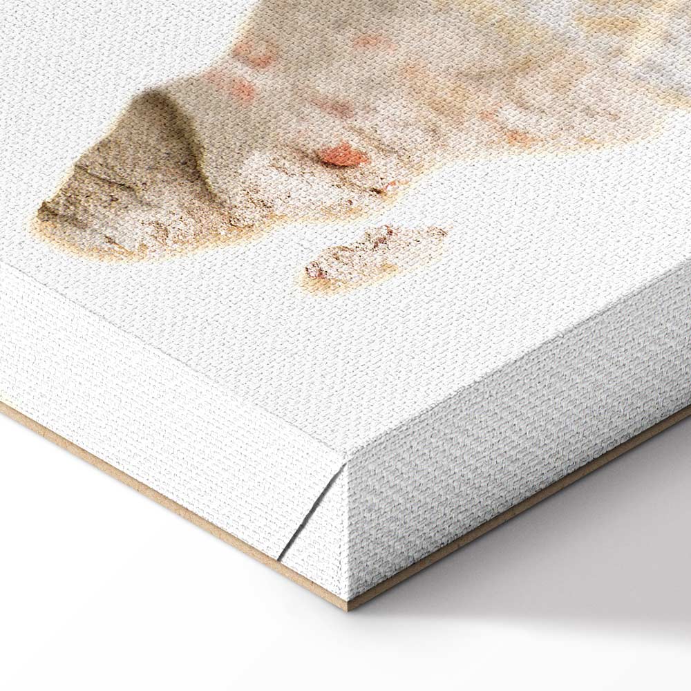 Abstract Africa Map Textured Vertical Canvas Print