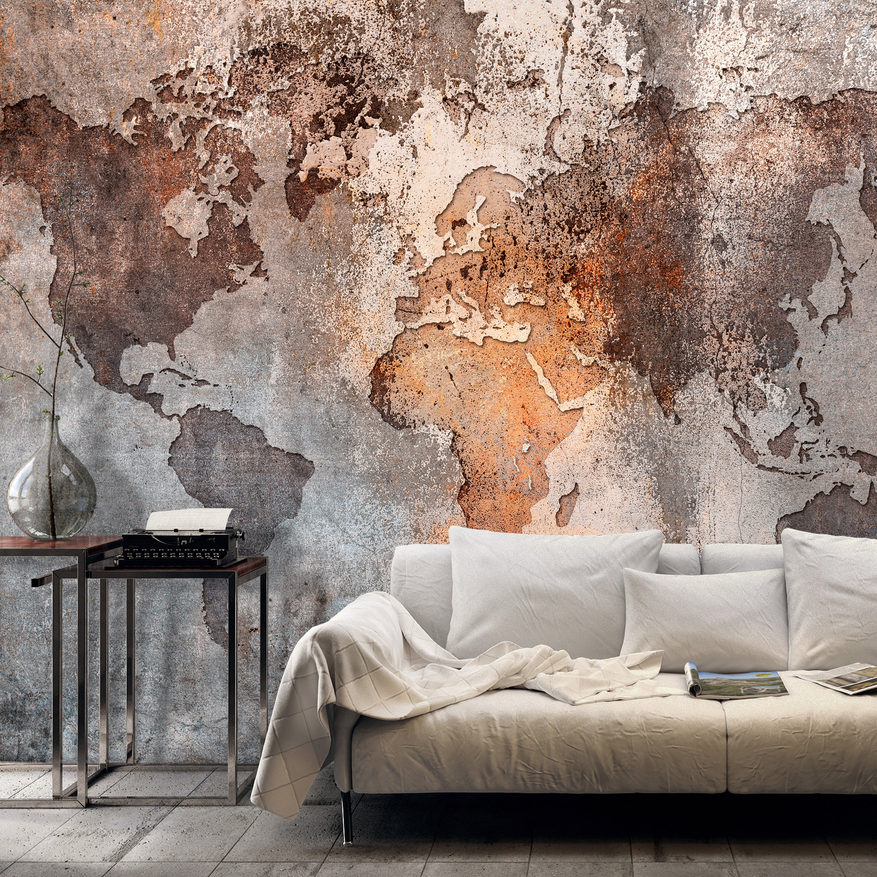 Wall Mural Map Colors – Map Wall Art