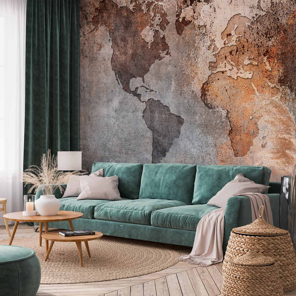 Wall Mural Map Colors – Map Wall Art