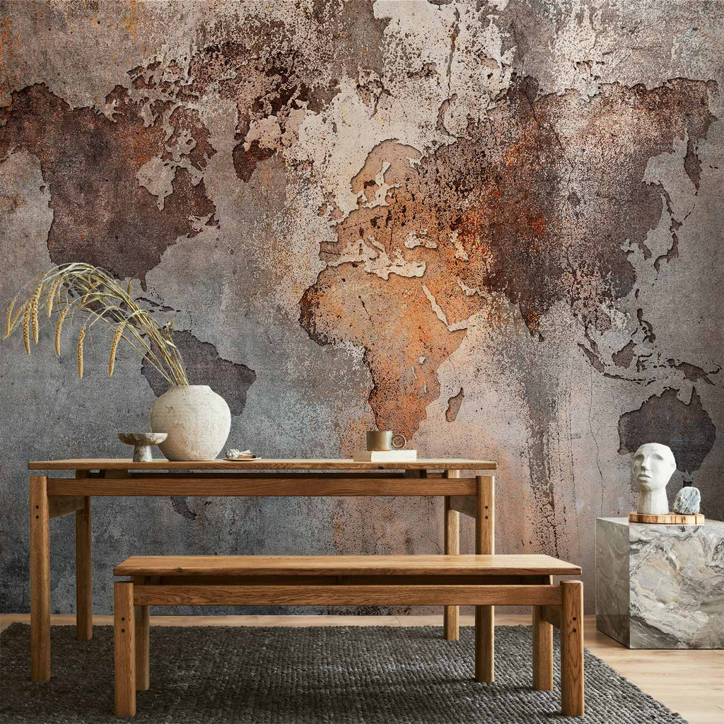 Wall Mural Map Colors – Map Wall Art