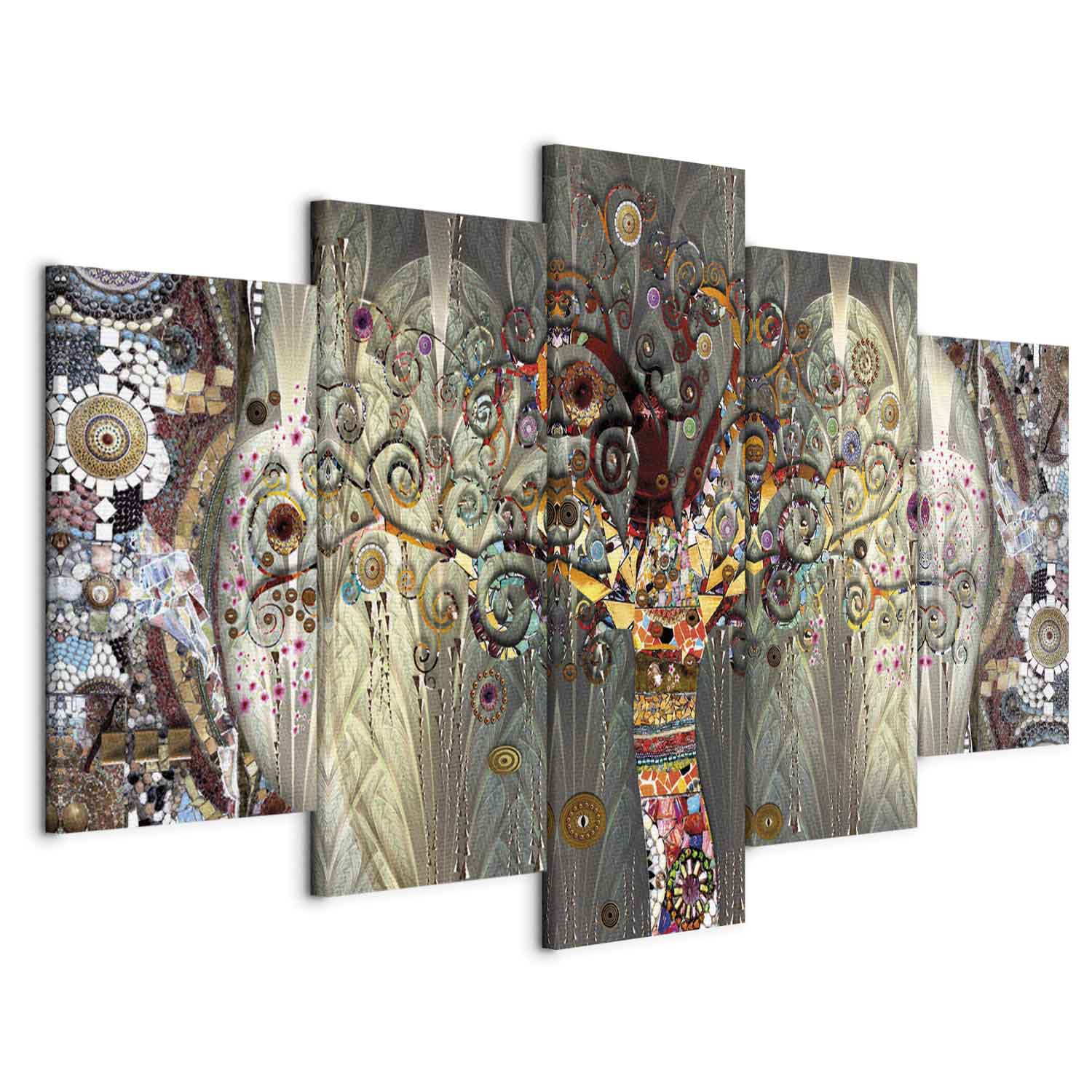 Colorful Abstract Tree of Life Canvas Print