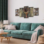 Colorful Abstract Tree of Life Canvas Print