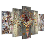 Colorful Abstract Tree of Life Canvas Print