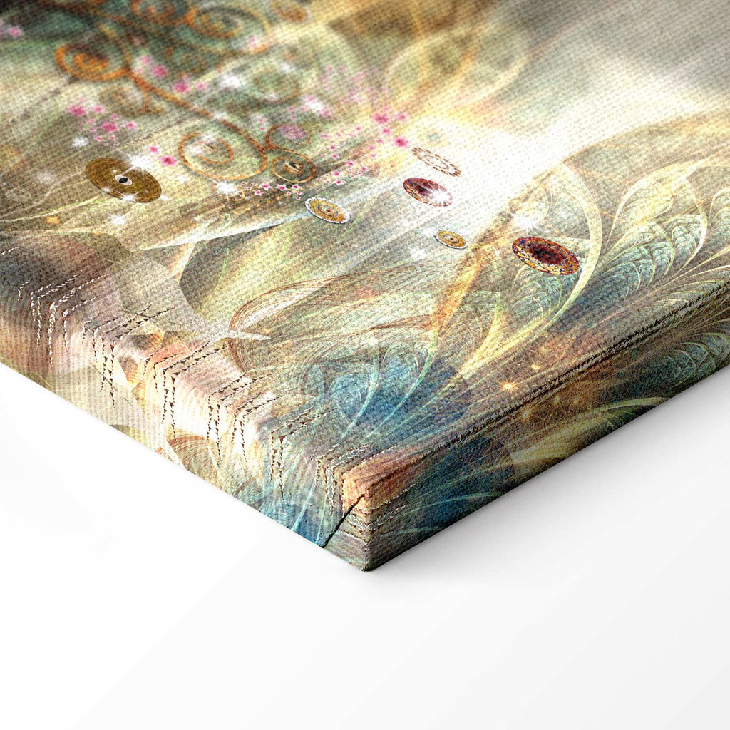 Colourful Abstract Trees Nature Canvas Print