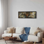 Colourful Abstract Trees Nature Canvas Print