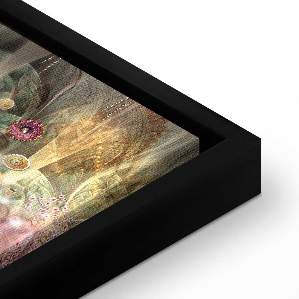 Abstract Gold Tree Nature Canvas Print