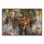 Abstract Gold Tree Nature Canvas Print