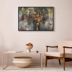 Abstract Gold Tree Nature Canvas Print