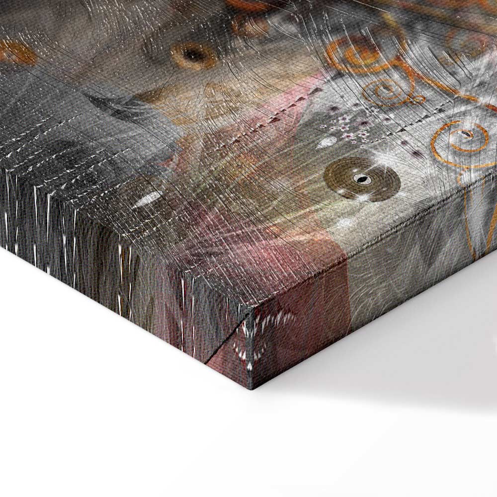 Abstract Gold Tree Nature Canvas Print