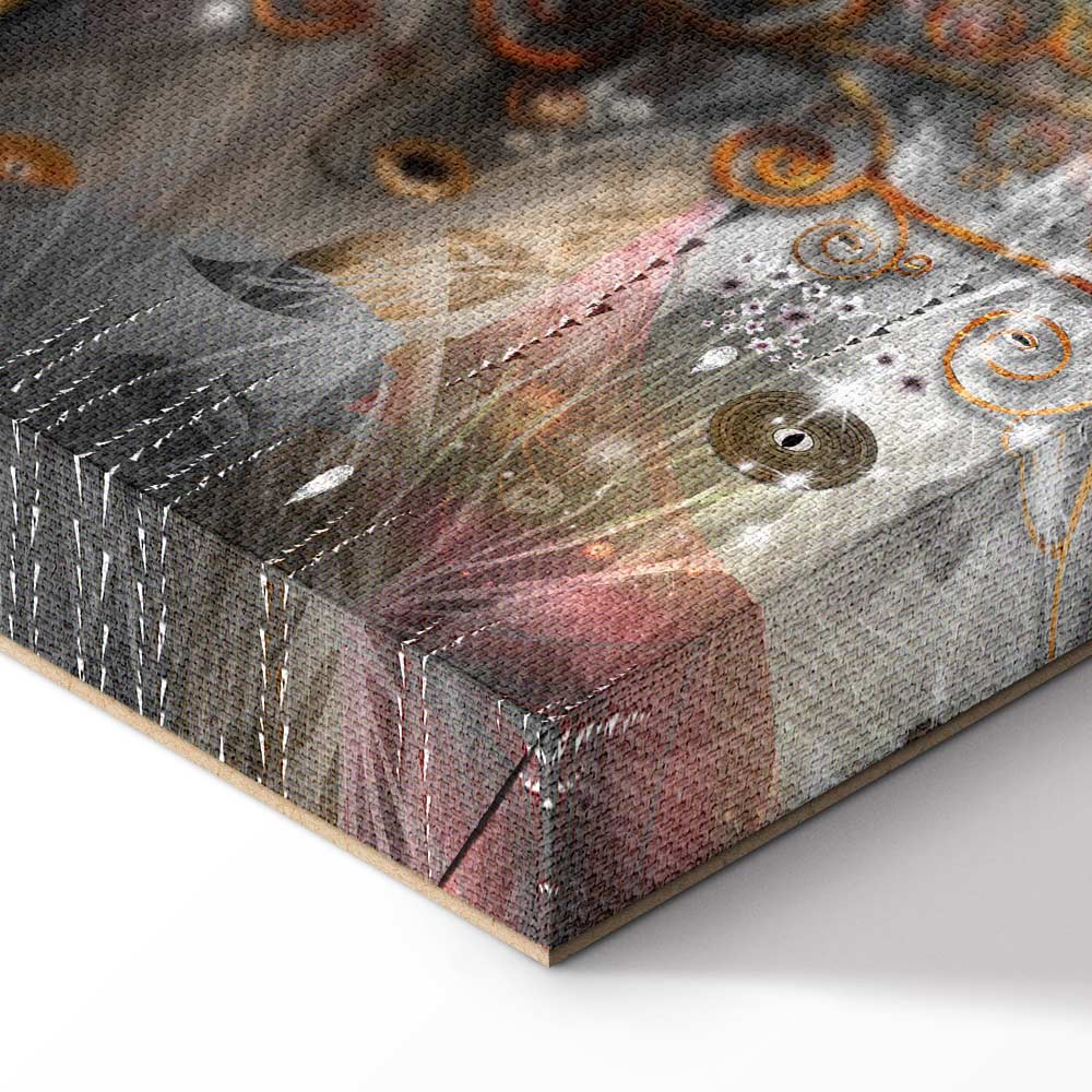 Abstract Gold Tree Nature Canvas Print