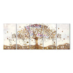 Abstract Dazzling Tree Canvas Print