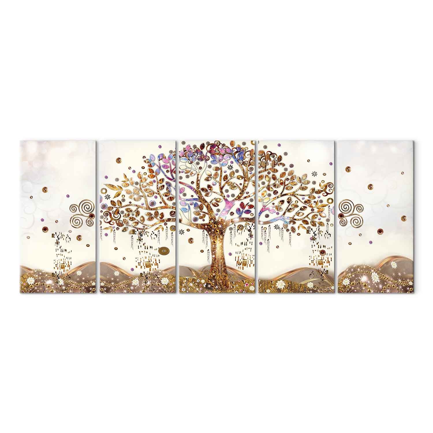 Abstract Dazzling Tree Canvas Print